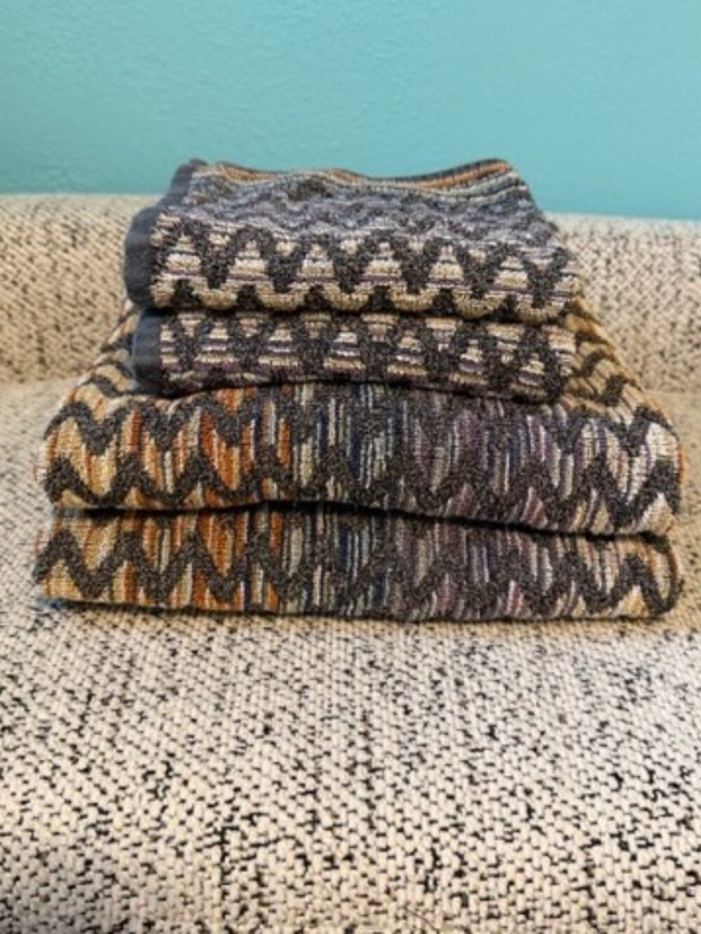 Missoni Home Towels Set (4 Pc) – 2 Bath + 2 Hand | Zigzag